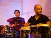 Side by side with the master drummer Mauricio Herrera
